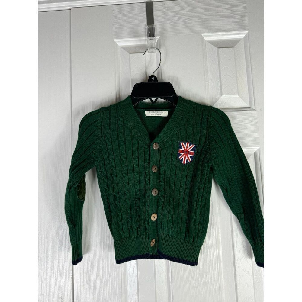NWOT Richie House Boys Cardigan Sweater Size R4